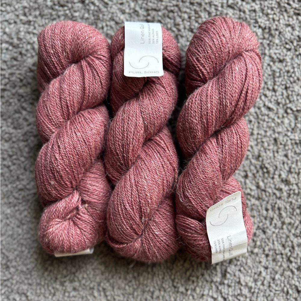 Purl Soho Linen Quill Rosewood Pink (3 skeins)